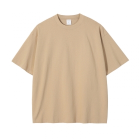 Светло-коричневая классическая плотная футболка ARTIEMASTER
