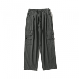 Хаки-зеленые брюки-карго бренда TXC Pants с резинкой на талии