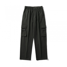 Прямые брюки-карго темно-графитового цвета TXC Pants