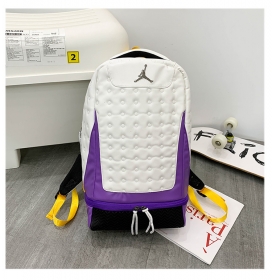 Запоминающийся рюкзак Nike Air Jordan в бело-фиолетовом цвете