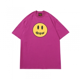 DREW HOUS фиолетового цвета футболка со "смайликом"