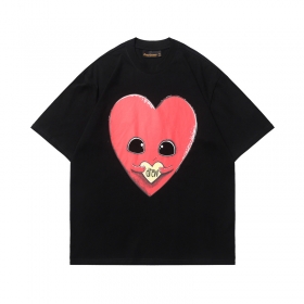 Практичная черная DREW HOUSE футболка с принтом "сердце"