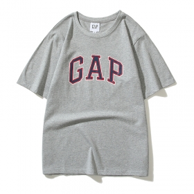Серого-цвета свободная GAP с круглый вырезом футболка из 70% хлопка