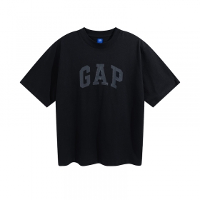 Футболка черная с печатью "Голубь" YEEZY Gap Balenciaga простая