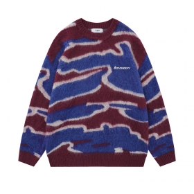 Повседневный свитер THINKER с логотипом коричневый с синим