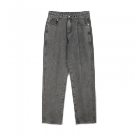 Темно-серые свободные джинсы BYD JEANS для любого случая