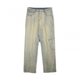 От бренда BYD JEANS кремовые джинсы для вашего стильного образа