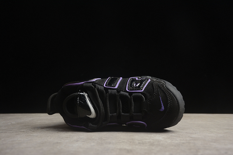 Чёрные Nike Air More Uptempo 96 кроссовки с высокой подошвой