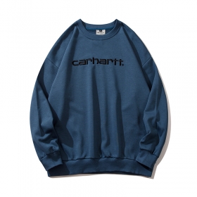 Универсальный тёмно-синий Carhartt свитшот с круглым вырезом горловины