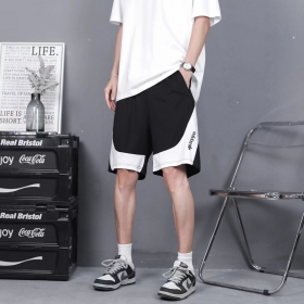 Модные шорты из качественного материала Adidas черного цвета