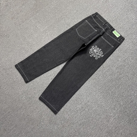 Эксклюзивные джинсы черного цвета от бренда ADWYSD