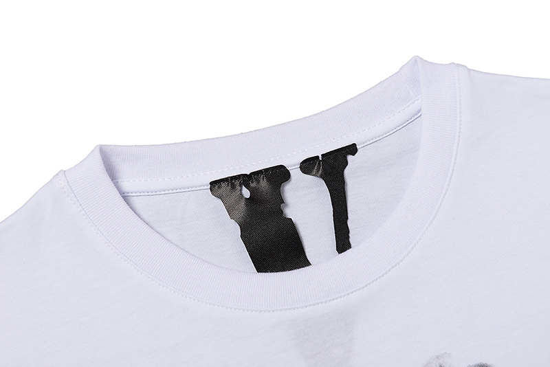 Базовая VLONE белая футболка из 100% хлопка с коротким рукавом