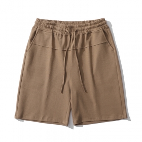 Шорты TXC Pants цвета песочный хаки с резинкой на талии и карманом сзади