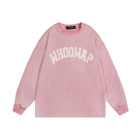 "WHOOWAP" цвета пыльная роза Rhythm Club стильный свитшот