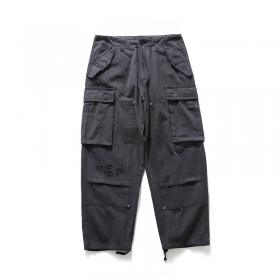 Тёмно-серые брюки джоггеры PMGO с боковыми карманами
