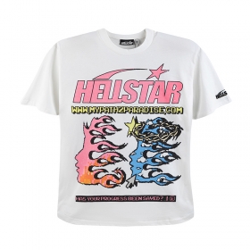 Универсальная на каждый день белая с лого Hellstar футболка