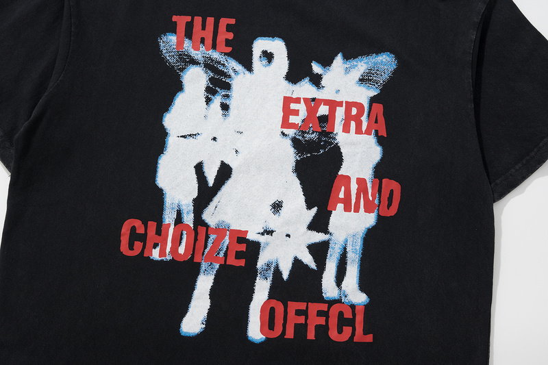 CHOIZE чёрная футболка с принтом на груди "The Extra"