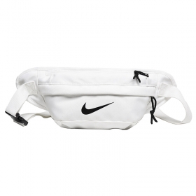 Nike белая поясная сумка с фирменным логотипом и регулирующим ремнём