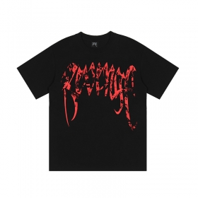 Брендовая Revenge футболка черного цвета с логотипом спереди