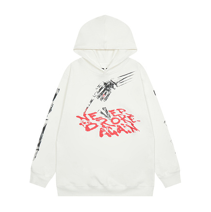 Белый VLONE худи свободного кроя с объёмным капюшоном