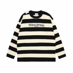 Tommy Cash черно-белый свитер в полоску с логотипом бренда