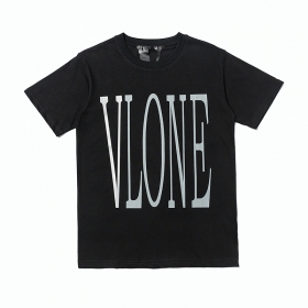 Чёрная футболка VLONE Reflective с логотипом и принтом