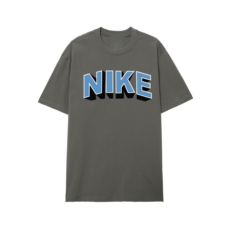 Nike универсальная серая с логотипом на груди футболка
