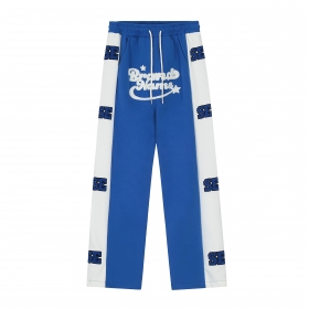 Оригинальные синие штаны SEVERS с надписью спереди Brand Name