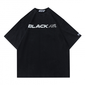 Made Extreme футболка чёрная с лого спереди и принт сзади  