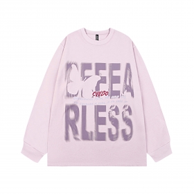Стильный свитшот от бренда Befearless светло-фиолетового цвета