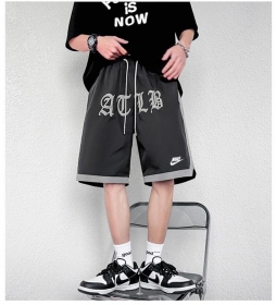 Коричневые Nike шорты на эластичной резинке со шнурком