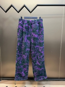Прочная модель штанов Burberry серо-фиолетового цвета