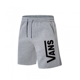 Серые Vans шорты с логотипом сбоку выполнены на резинке со шнурком