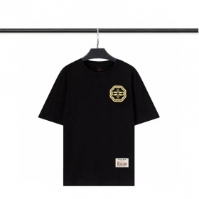 Удлинённая футболка чёрного-цвета Evisu с принтом спереди и сзади