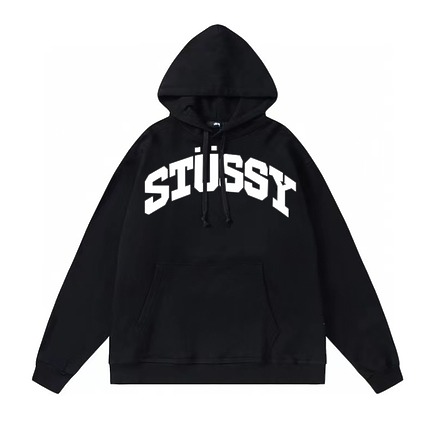 Худи Stussy с брендовым принтом