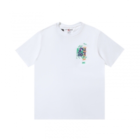 Оригинальная белая футболка Jordan с качественным цветным принтом