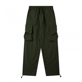 Темно-зеленые штаны карго от бренда I&Brown универсальные