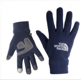 Практичные синие флисовые перчатки The North Face с защитой пальцев