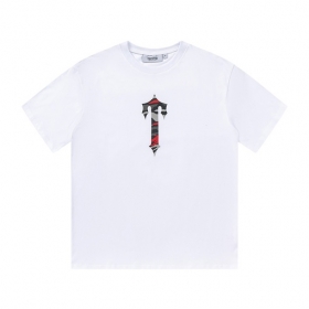 Белая хлопковая футболка с принтом Trapstar и коротким рукавом