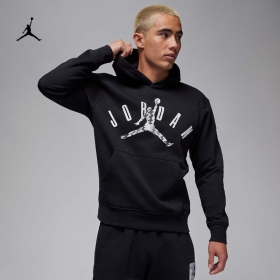 Свободного кроя черное Nike Jordan худи с эластичными манжетами