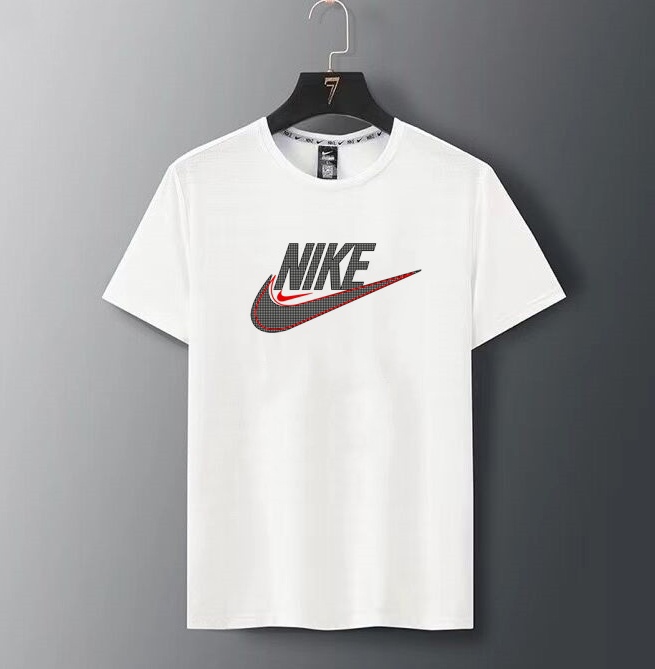 Трендовая унисекс белая Nike футболка с логотипом бренда