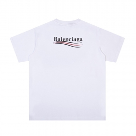 BALENCIAGA с логотипом бренда футболка белого цвета