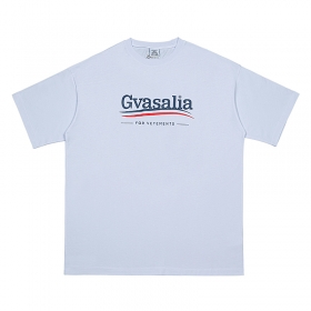 VETEMENTS WEAR с надписью Gvasalia хлопковая белая футболка