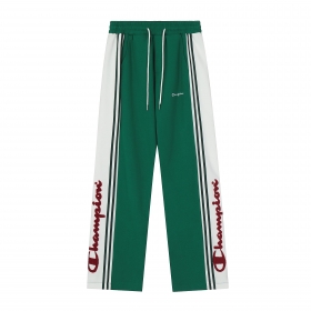 Оригинальные зеленые штаны SEVERS с надписями на лампасах Champion