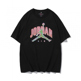 Базовая черная хлопковая футболка Jordan в спортивном стиле
