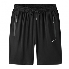 Спортивные чёрные шорты Nike с боковыми карманами на молнии
