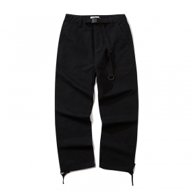 Классические черные штаны от бренда I&Brown с утяжками внизу