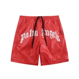 Бордовые шорты Palm Angels со шнурком в поясе и подкладом-сеткой