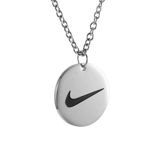 Цепочка Nike жетон серебристого цвета