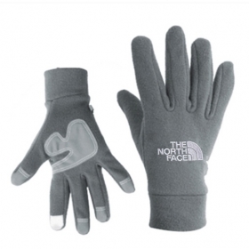 The North Face серые флисовые перчатки с сенсорными пальцами